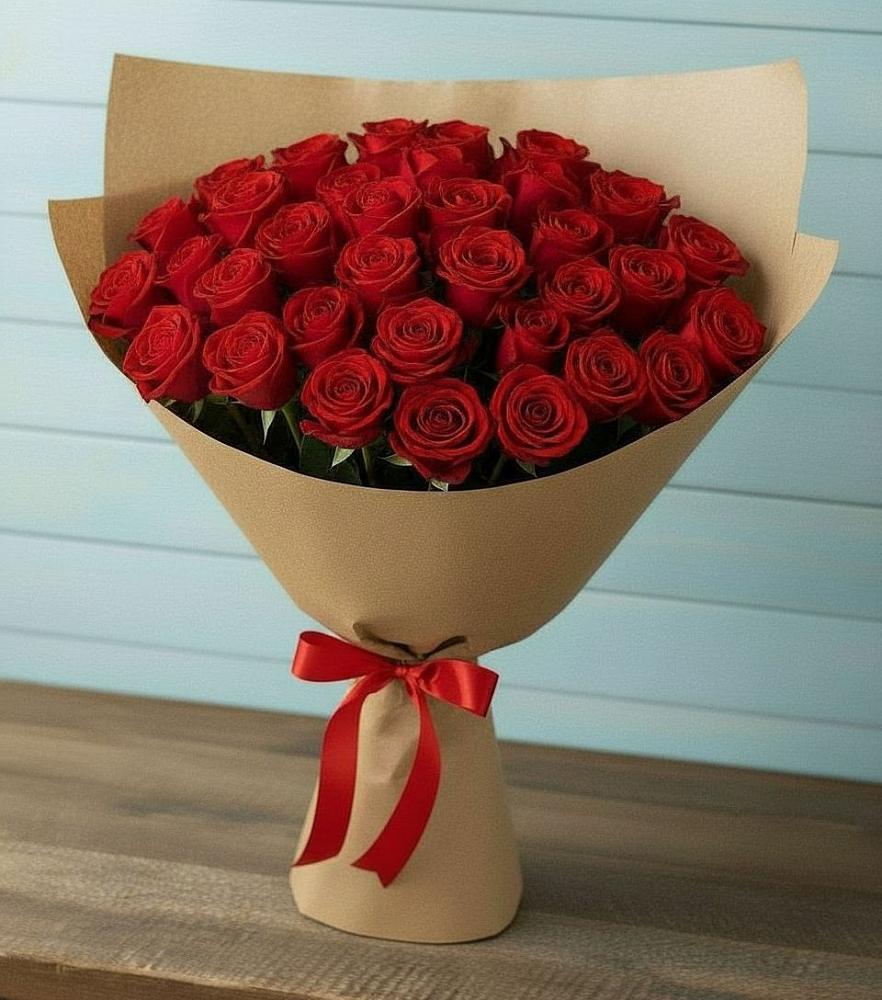 Букет Красные розы Милано в Середниково