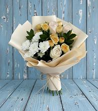 Букет цветов из:  Розы и Хризантемы в Середниково