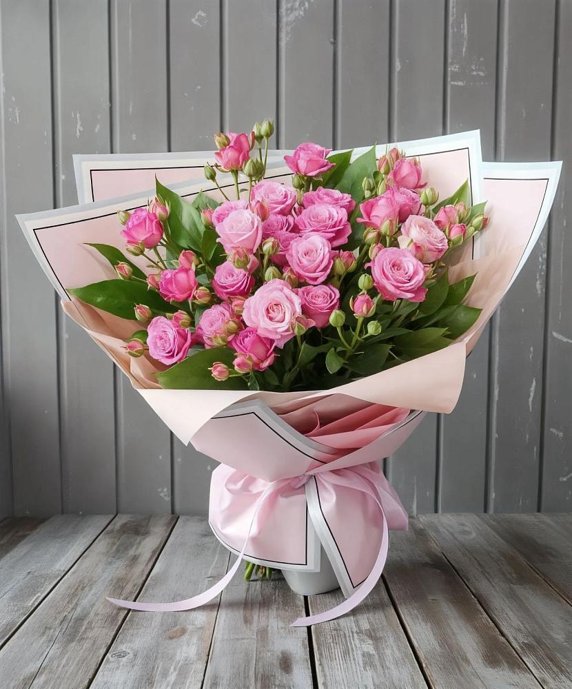 Букет Розовый кустик в Середниково