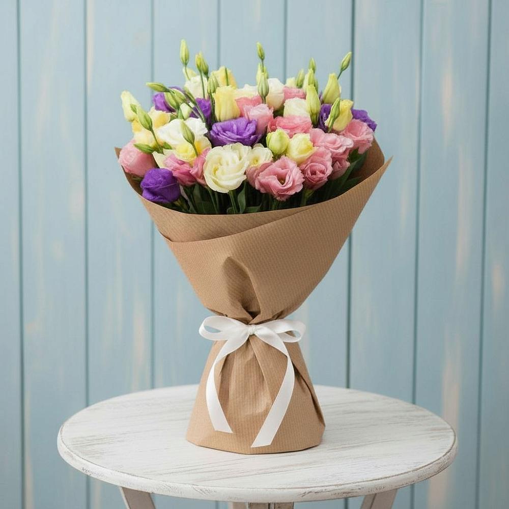 Букет цветов из: Лизиантусы в Середниково