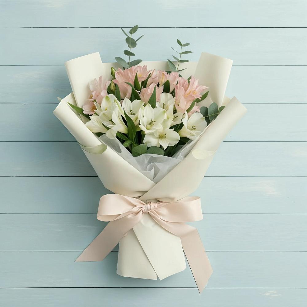 Букет цветов из: Альстромерии в Середниково