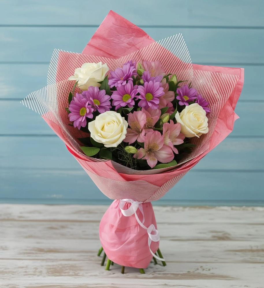 Букет цветов из: Герберы в Середниково