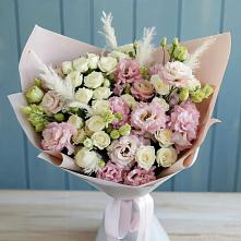 Букет цветов из:  Альстромерии и Розы в Середниково