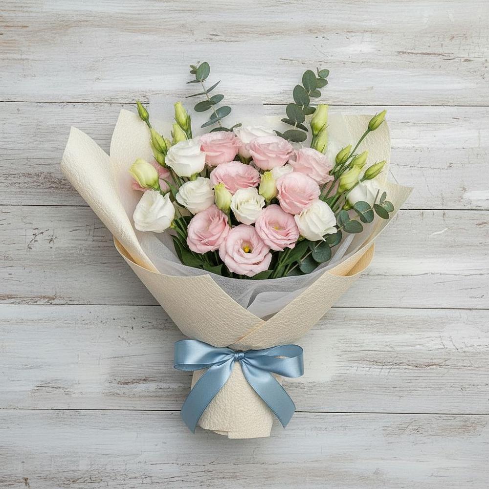 Букет цветов из: Лизиантусы в Середниково